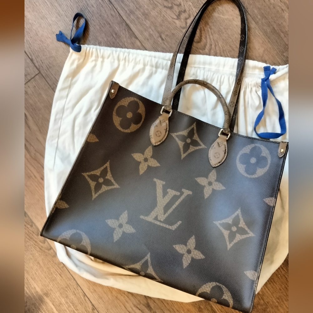 Louis Vuitton On-the-Go GM reverse monogram original design w/ Samorga o… - Picture 6 of 16